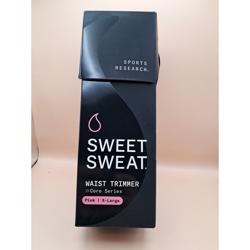 Sweet Sweat Waist Trimmer Band And Sweat Gel Bundle Pink XL Unscented Trainer